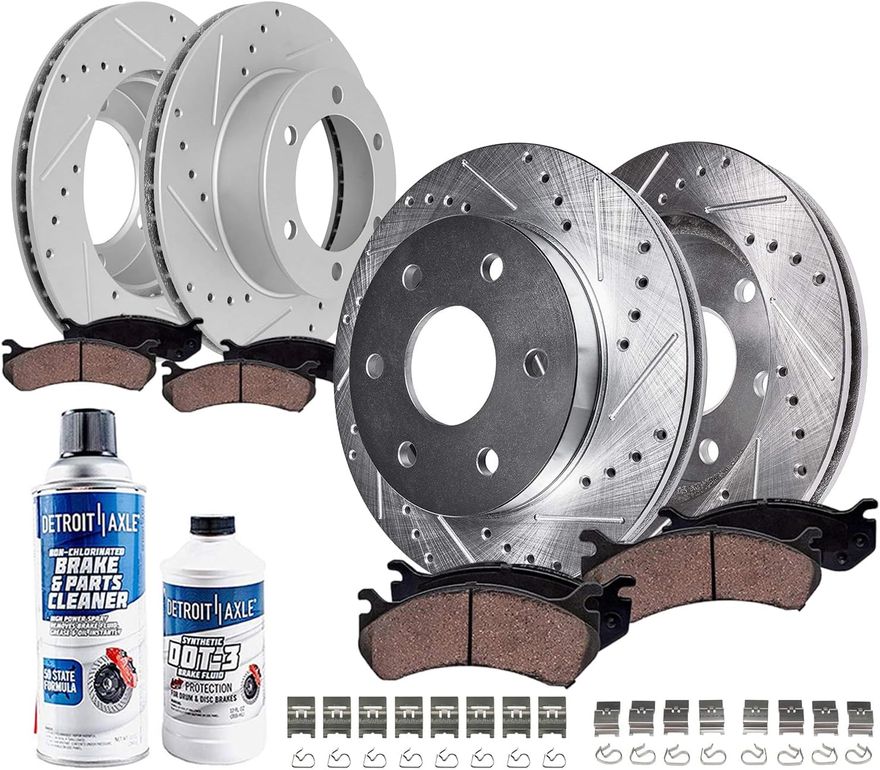 Main Image - Front & Rear Drilled Rotors Kit