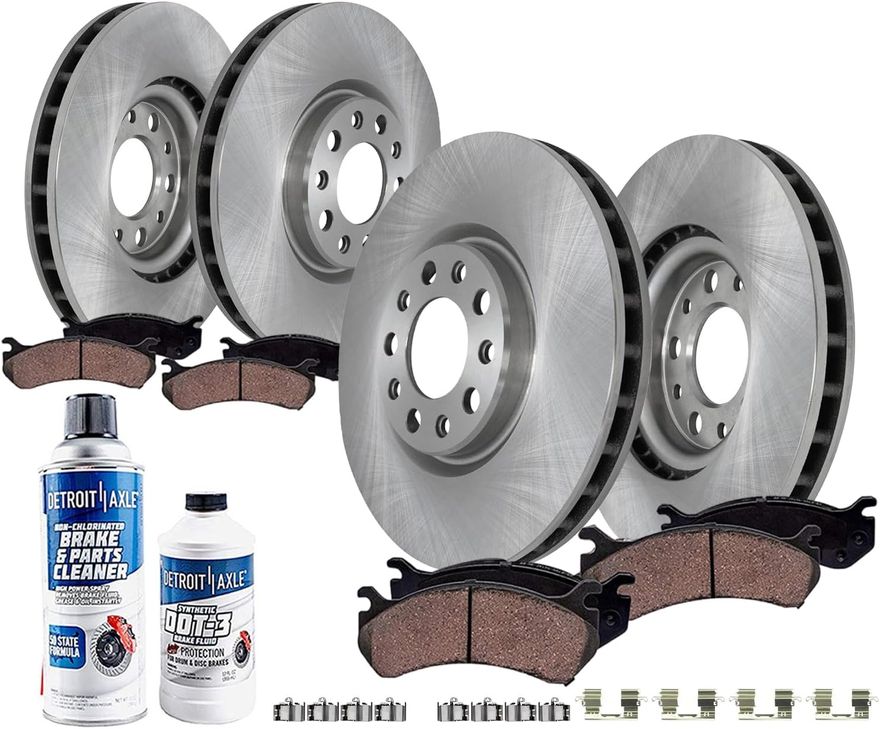 Main Image - Front & Rear Rotors Brake Pads