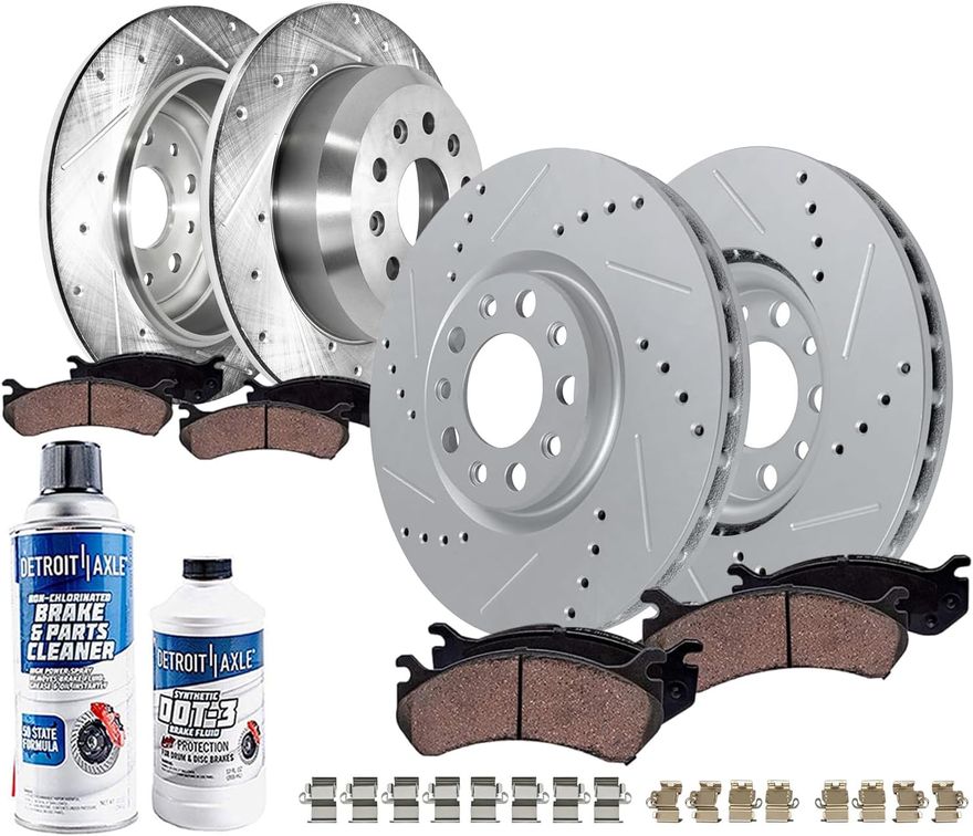 Main Image - Front & Rear Drilled Rotors Kit