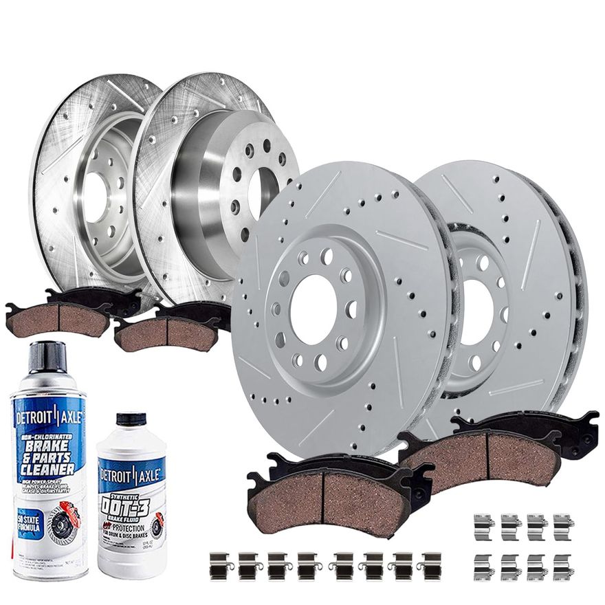 Main Image - Front & Rear Drilled Rotors Kit