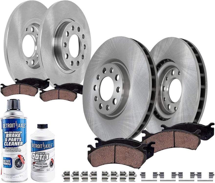 Main Image - Front & Rear Rotors Brake Pads