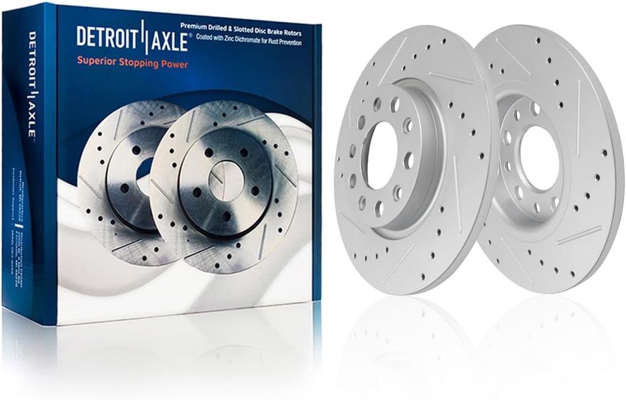 Rear Drilled Disc Brake Rotor - S-800022 x2