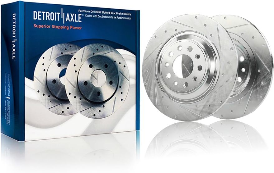 Rear Drilled Disc Brake Rotor - S-800023 x2