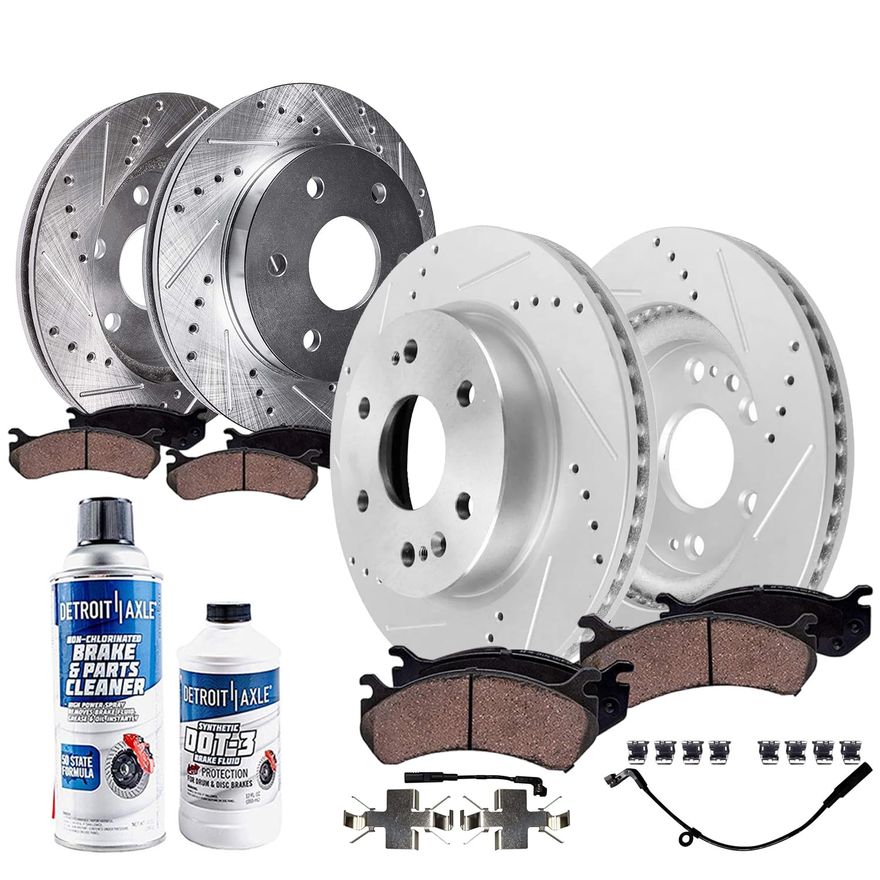 Main Image - Front Rear Rotors Brake Pads