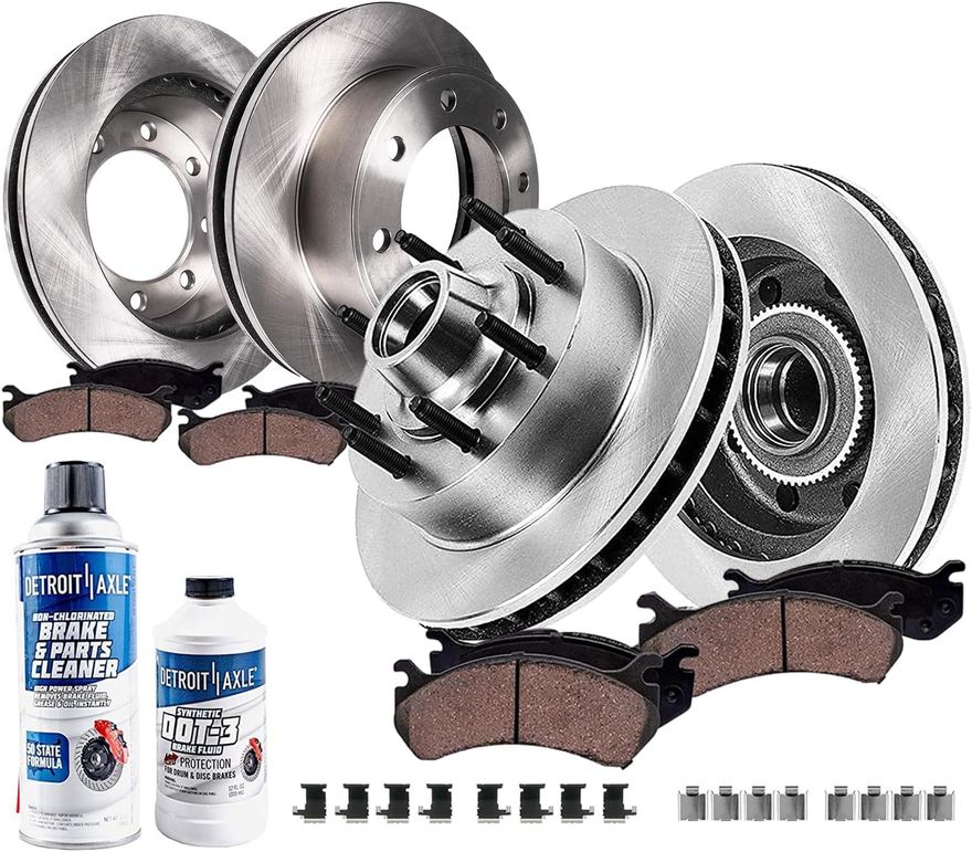 Main Image - Front & Rear Rotors Brake Pads