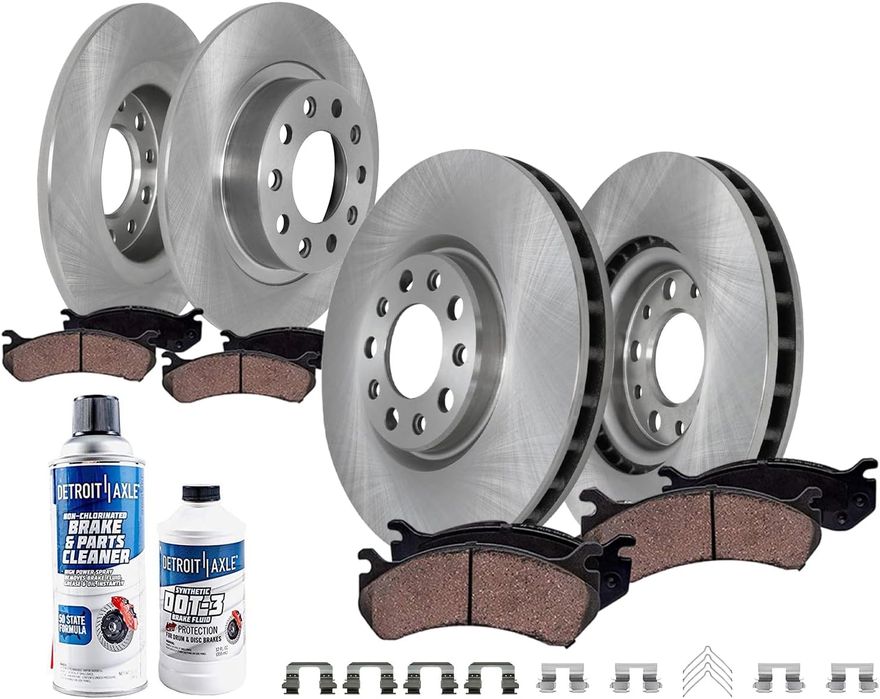 Main Image - Front & Rear Rotors Brake Pads