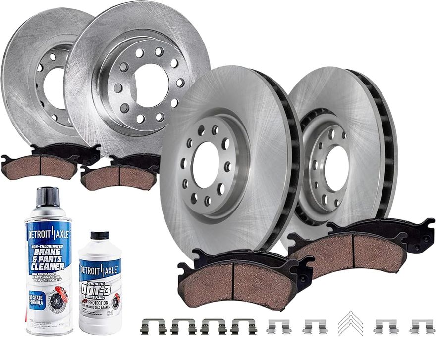 Main Image - Front & Rear Rotors Brake Pads
