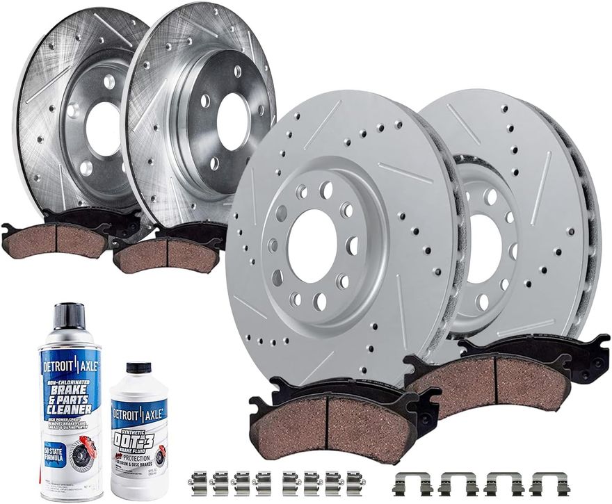 Main Image - Front & Rear Drilled Rotors Kit