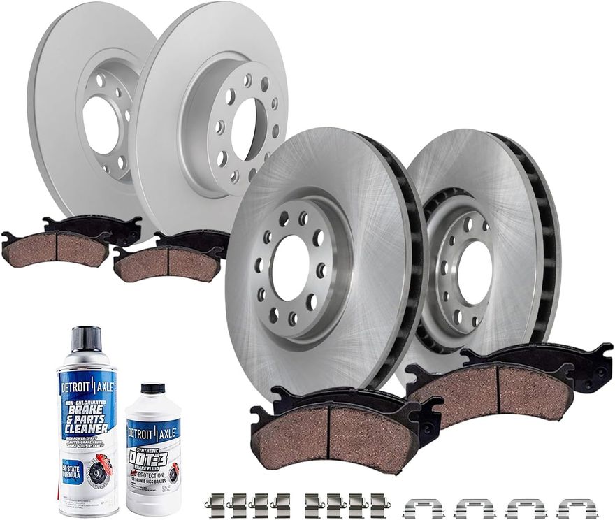 Main Image - Front & Rear Rotors Brake Pads