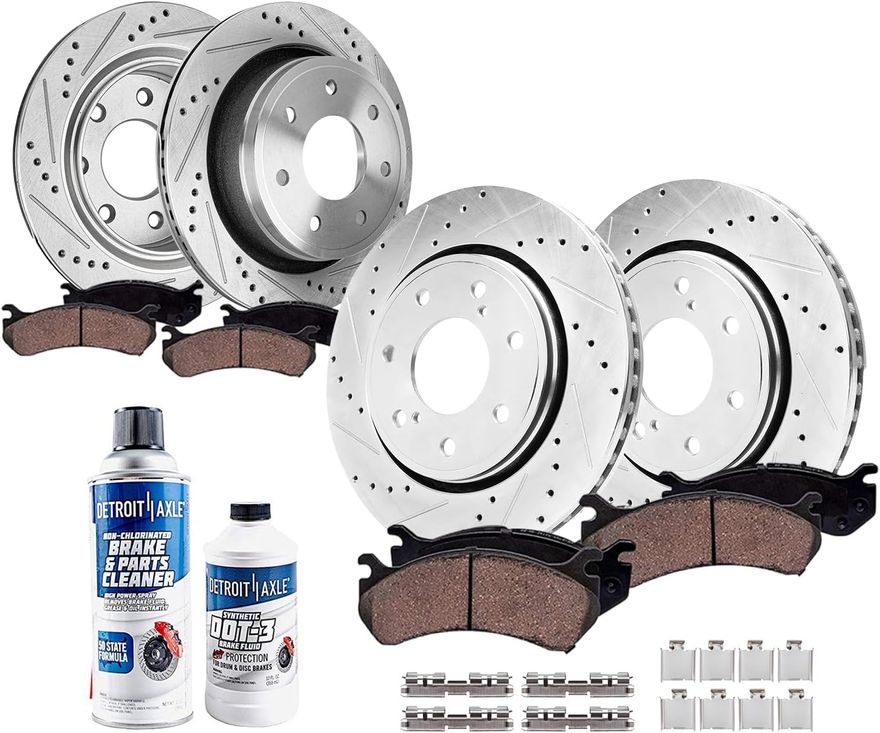 Main Image - Front Rear Rotors Brake Pads