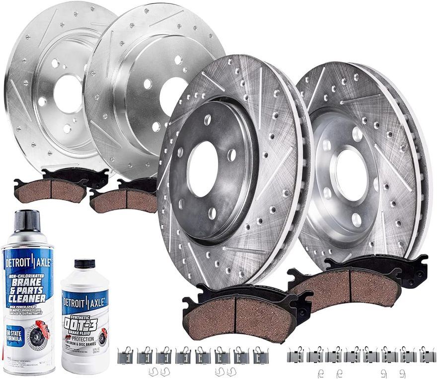 Main Image - Front & Rear Drilled Rotors Kit