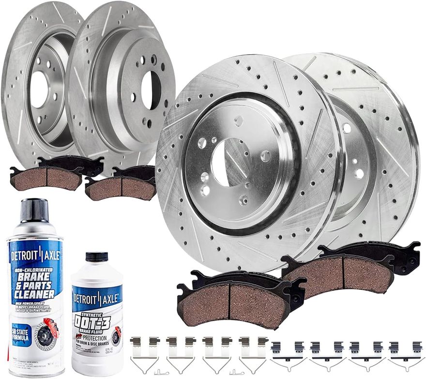 Main Image - Front & Rear Drilled Rotors Kit