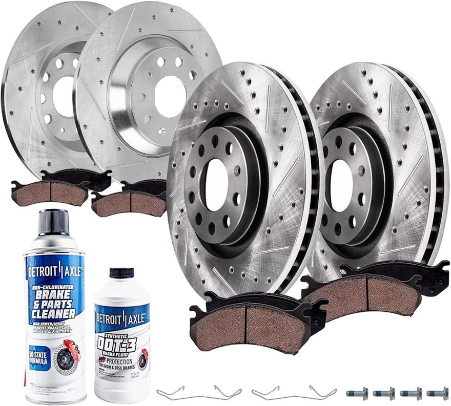 Main Image - Front & Rear Drilled Rotors Kit