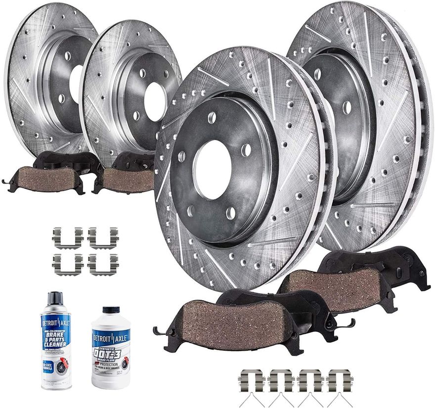 Main Image - Front & Rear Drilled Rotors Kit