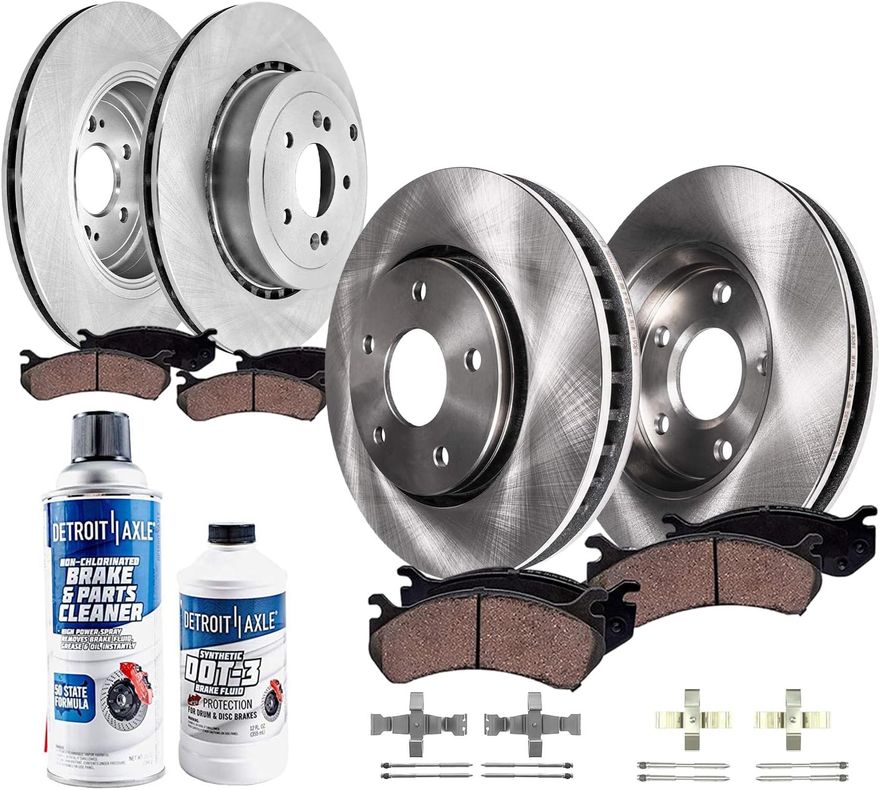 Main Image - Front Rear Rotors Brake Pads