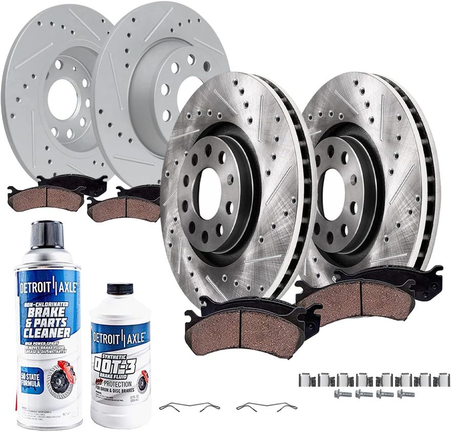 Main Image - Front Rear Rotors Brake Pads