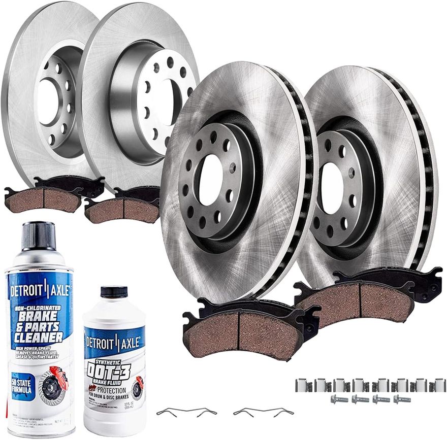 Main Image - Front Rear Rotors Brake Pads