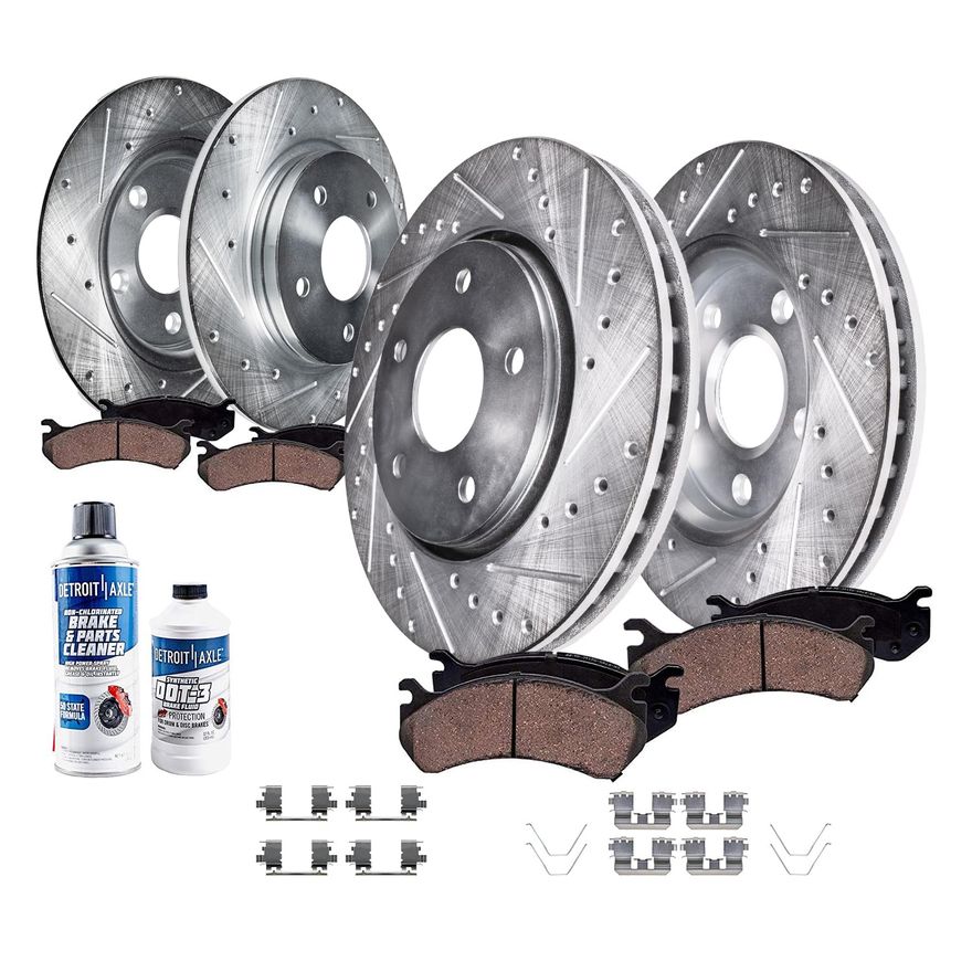 Main Image - Front & Rear Drilled Rotors Kit