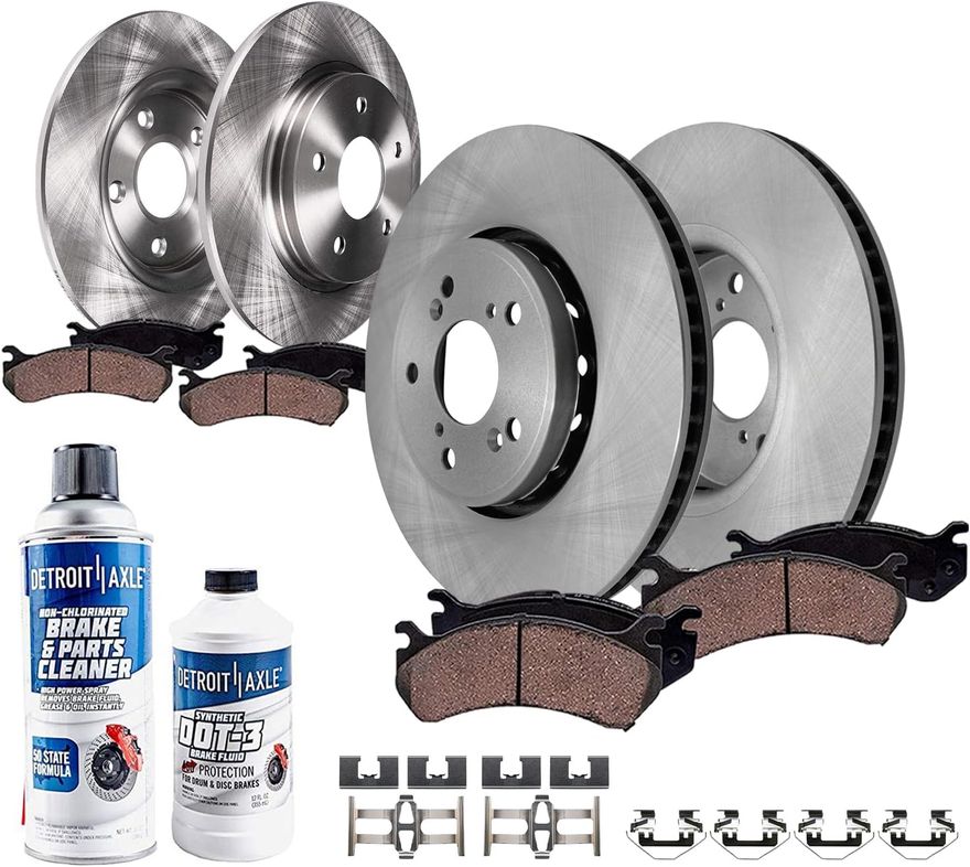 Main Image - Front & Rear Rotors Brake Pads