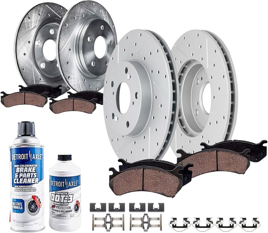 Main Image - Front & Rear Drilled Rotors Kit