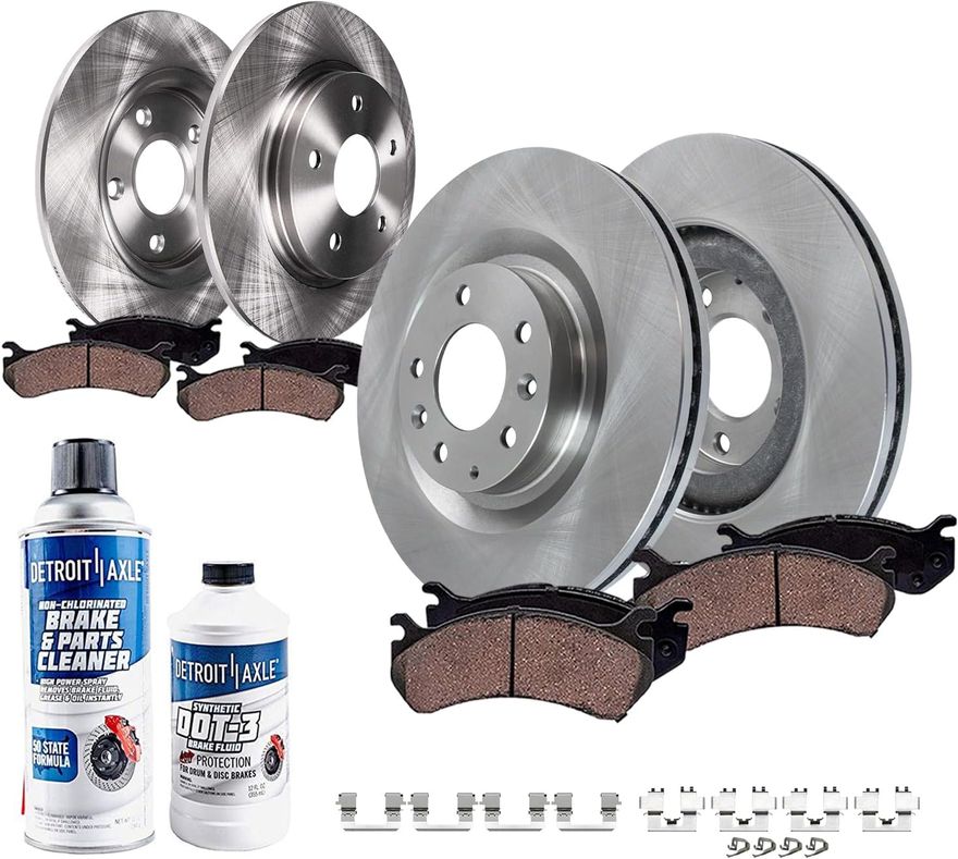 Main Image - Front & Rear Rotors Brake Pads