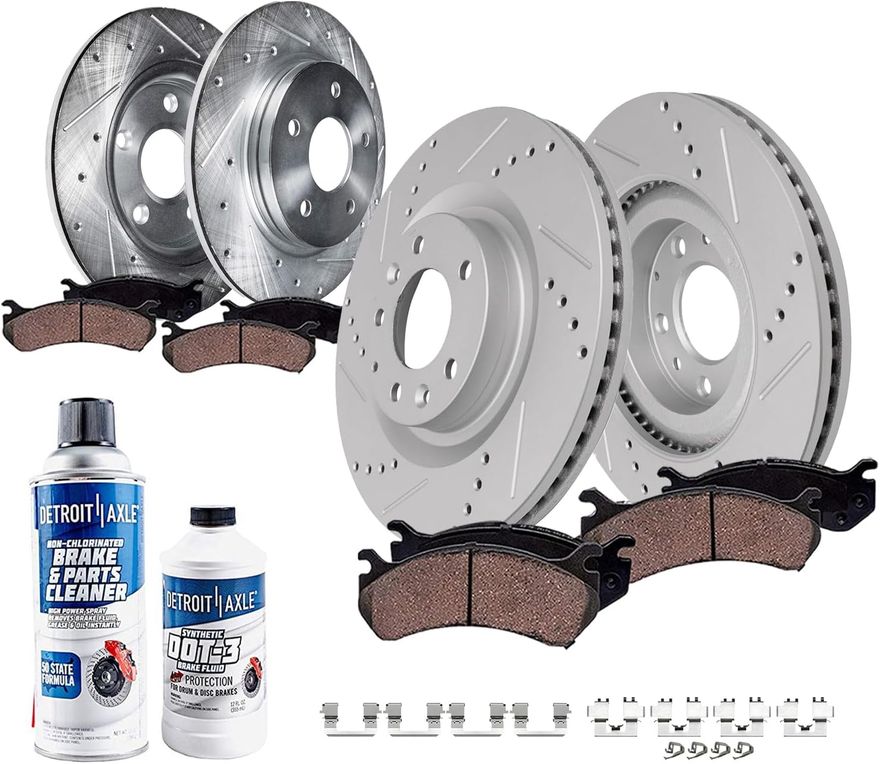 Main Image - Front & Rear Drilled Rotors Kit