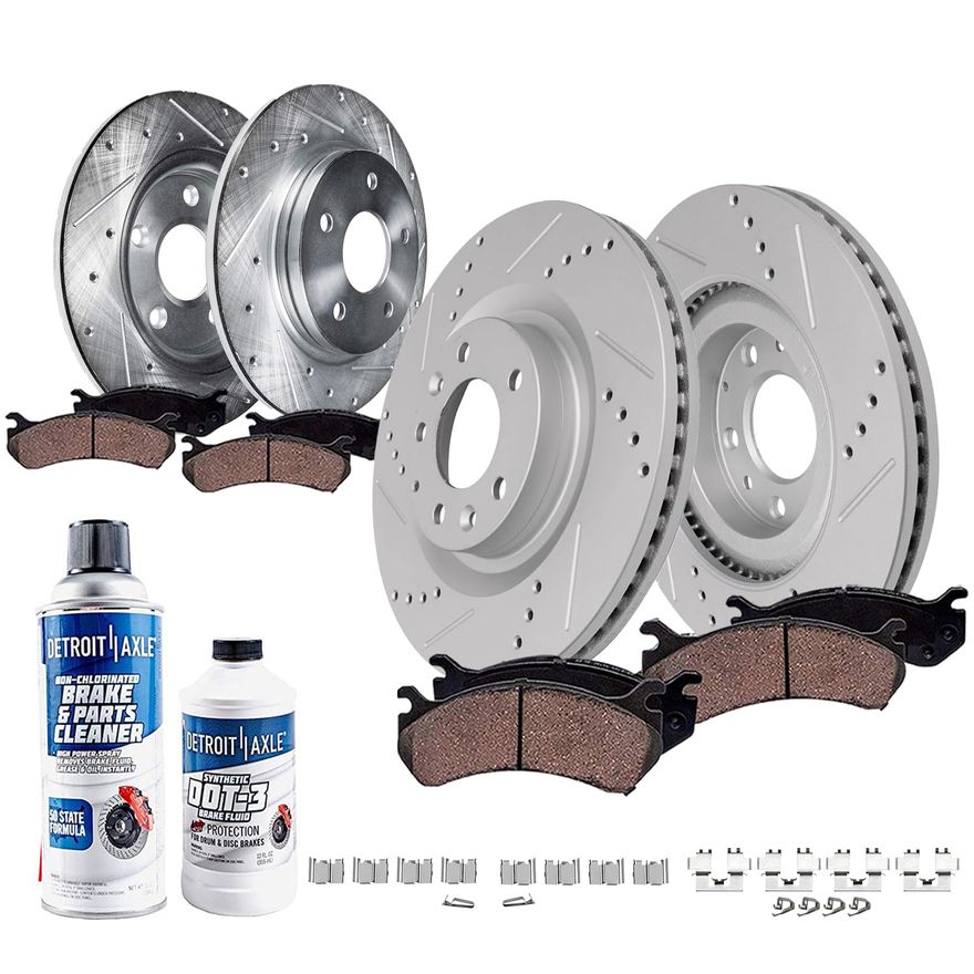 Main Image - Front & Rear Drilled Rotors Kit