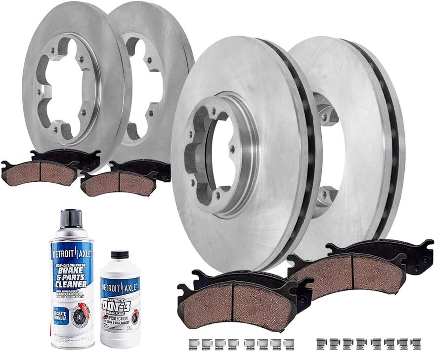 Main Image - Front & Rear Rotors Brake Pads