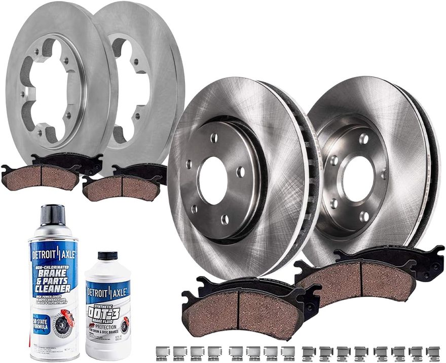 Main Image - Front & Rear Rotors Brake Pads