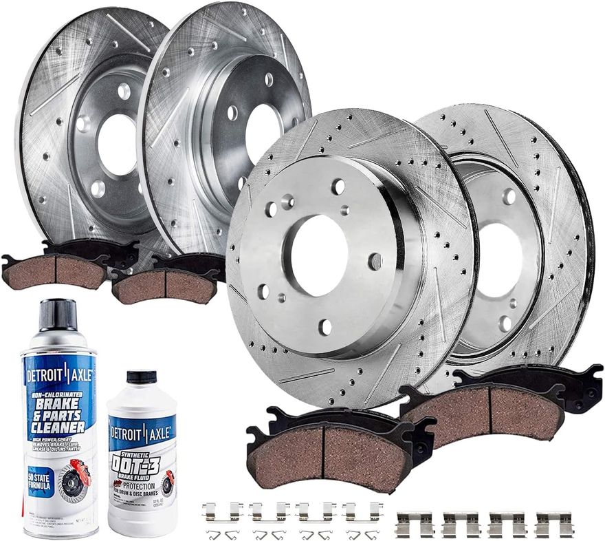 Main Image - Front & Rear Drilled Rotors Kit