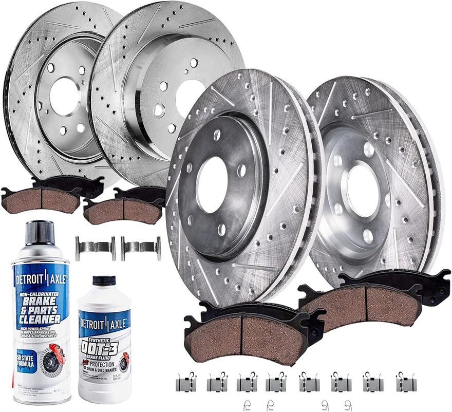 Main Image - Front & Rear Drilled Rotors Kit