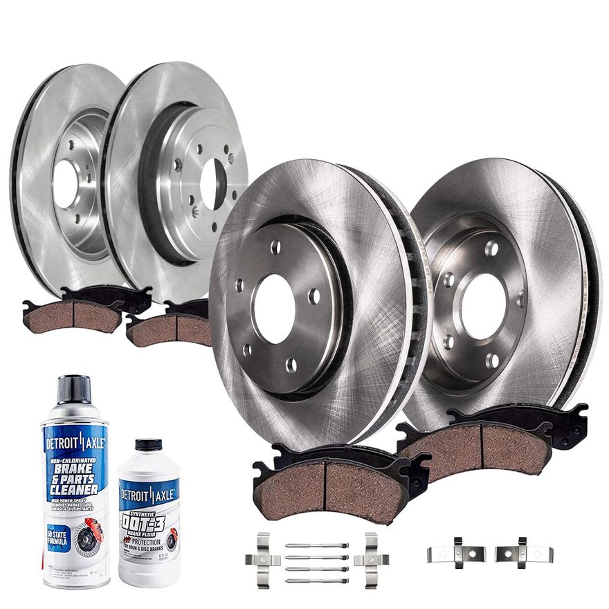 Main Image - Front & Rear Rotors Brake Pads