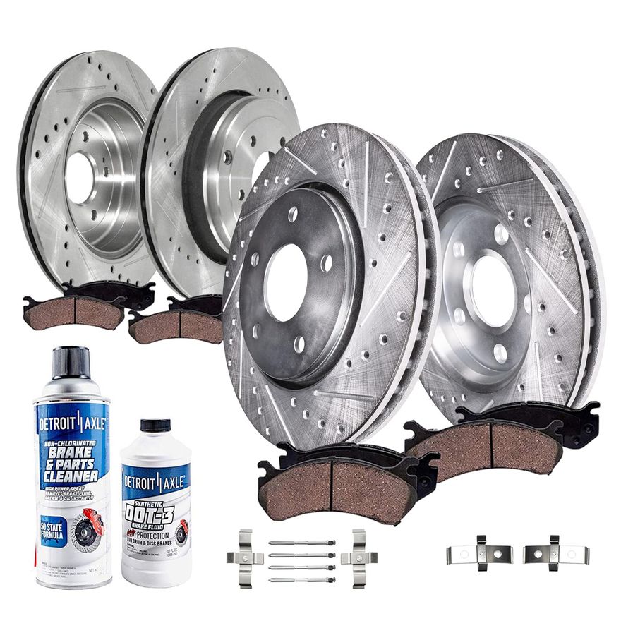 Main Image - Front & Rear Drilled Rotors Kit