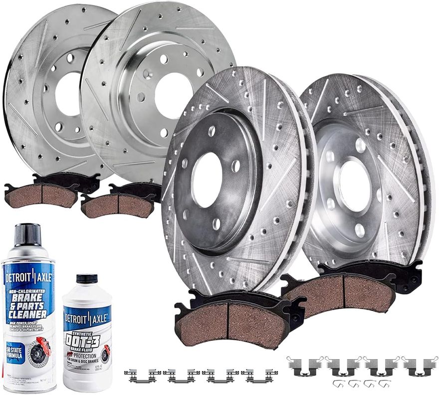 Main Image - Front & Rear Drilled Rotors Kit