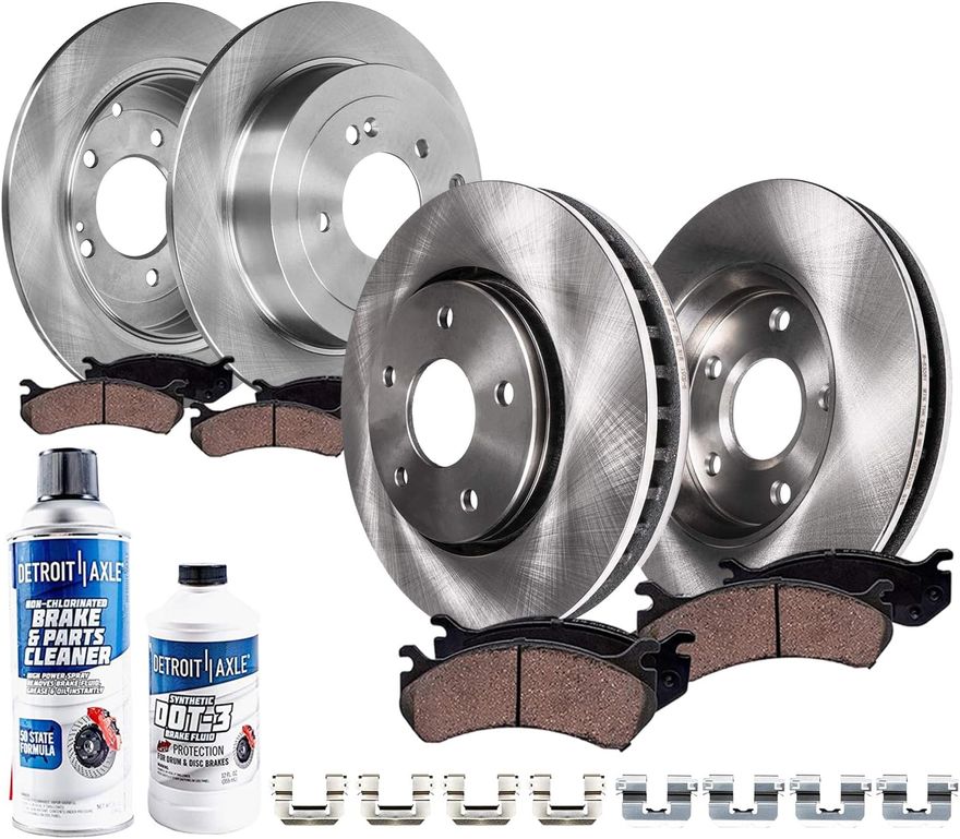 Front Disc Brake Rotors And Ceramic Pads Kit For Kia Sportage 2017-2022 – Detroit Axle