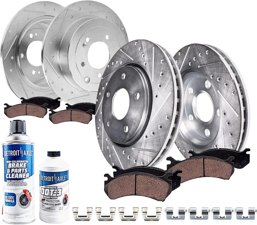 Main Image - Front & Rear Drilled Rotors Kit