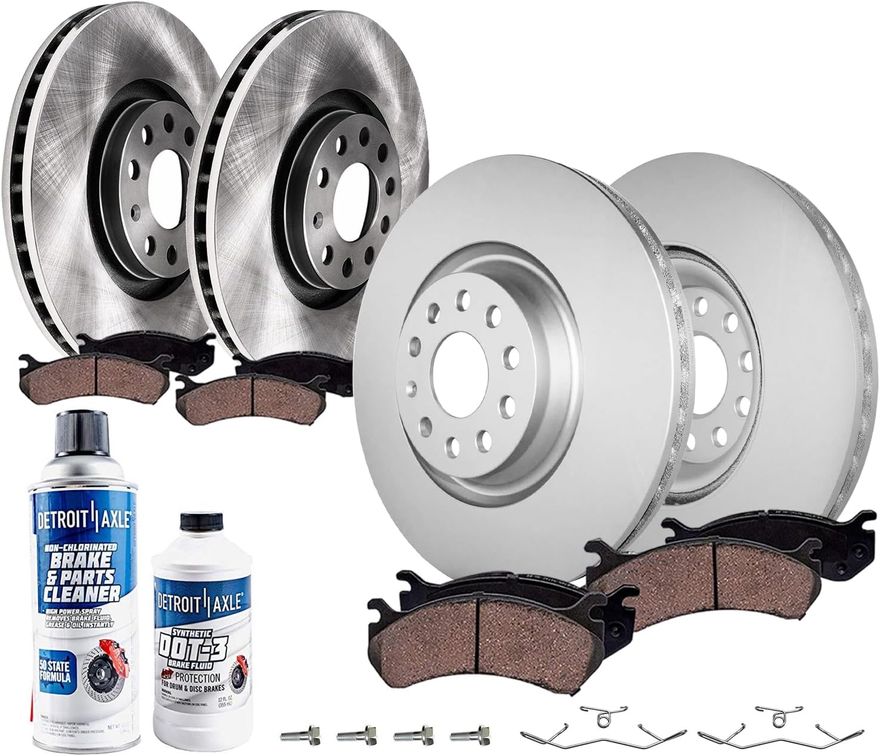 Main Image - Front & Rear Rotors Brake Pads