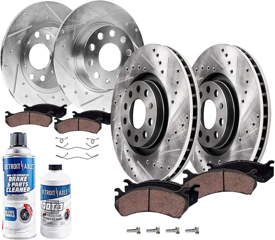 Main Image - Front & Rear Drilled Rotors Kit