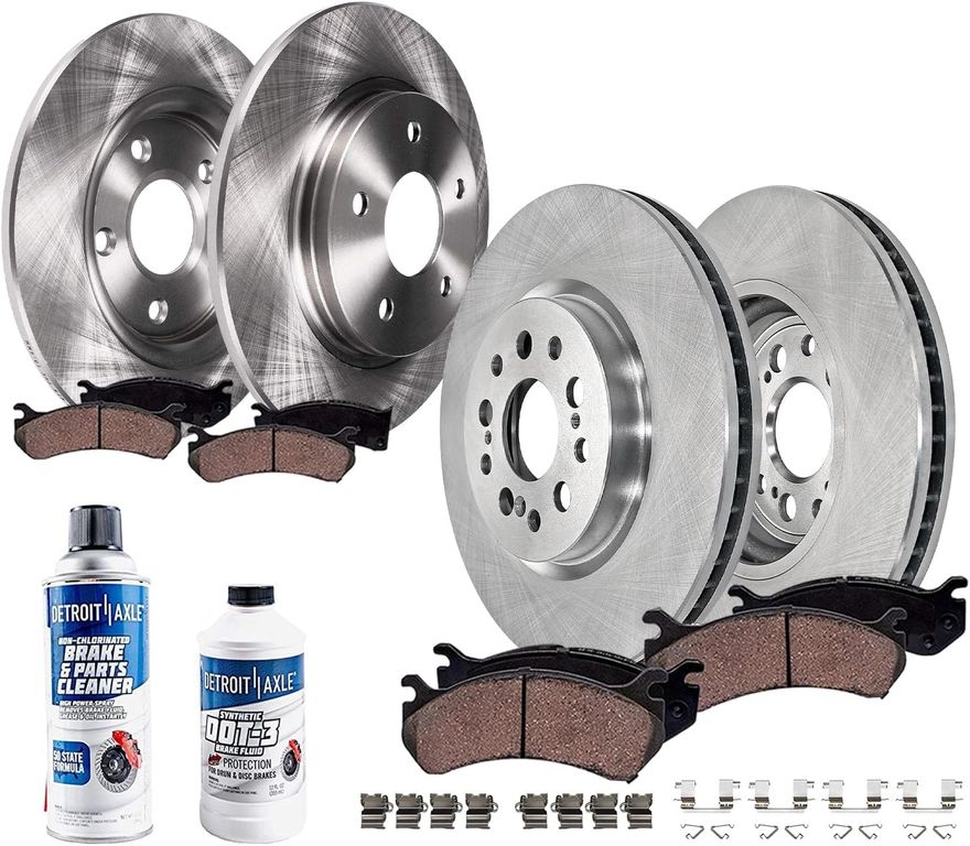 Main Image - Front Rear Rotors Brake Pads