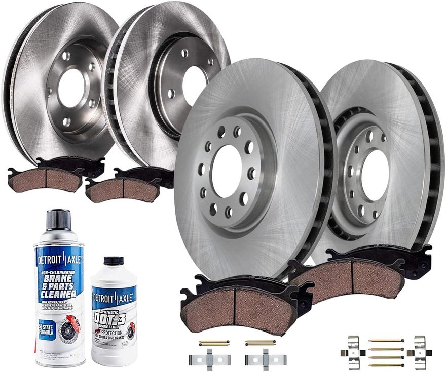 Main Image - Front Rear Rotors Brakes Pads