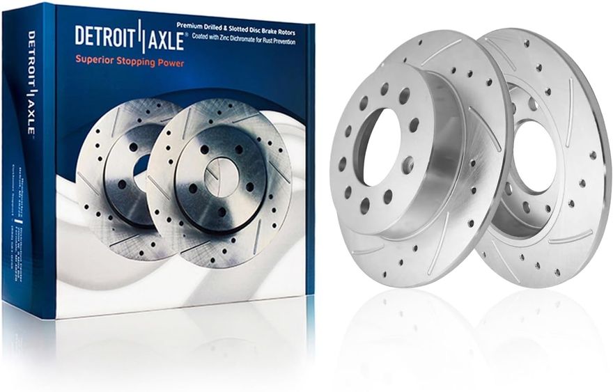 Rear Drilled Brake Rotor - S-800233 x2