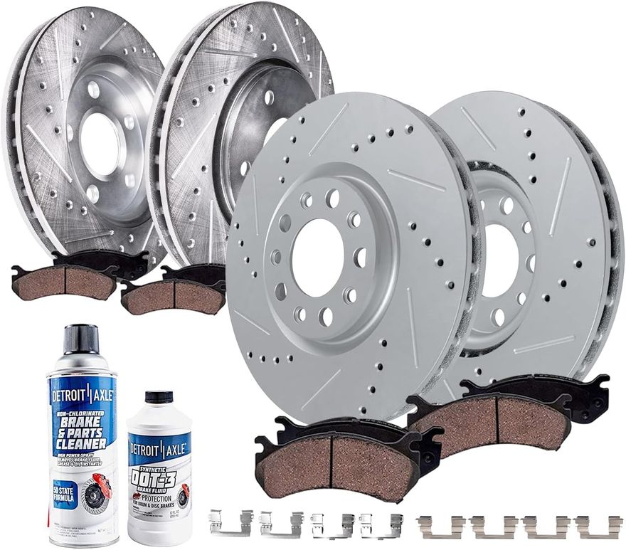 Main Image - Front Rear Rotors Brakes Pads