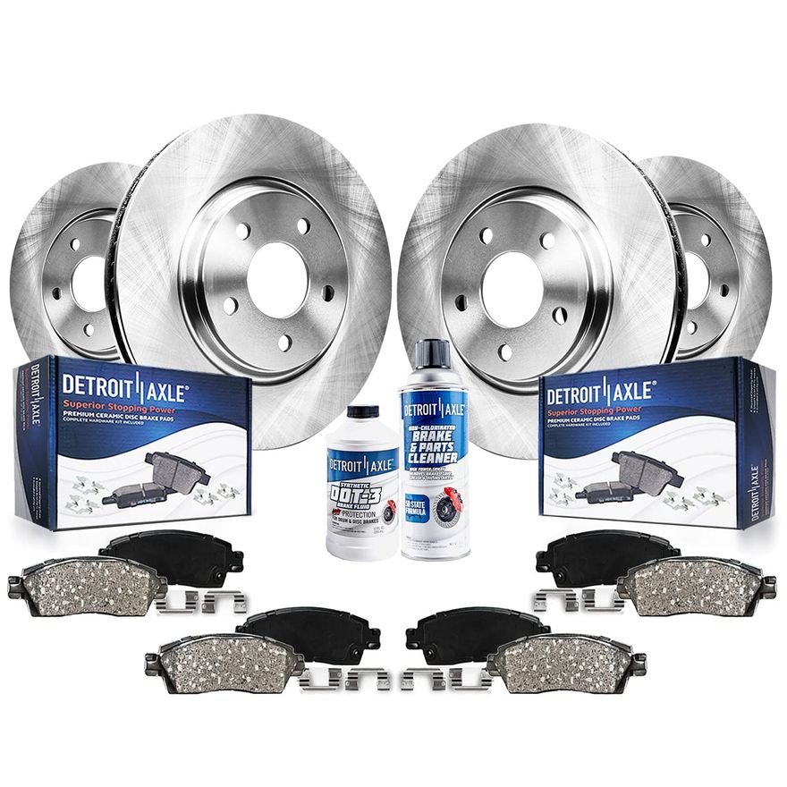 Main Image - Front Rear Rotors Brakes Pads