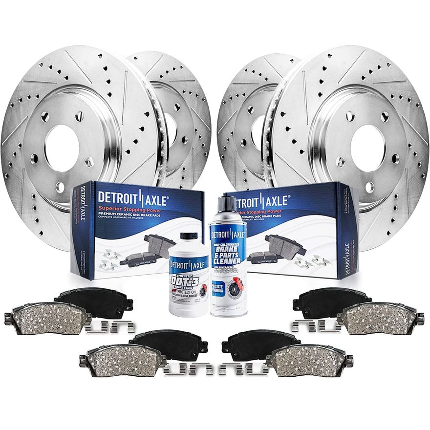 Main Image - Front Rear Rotors Brakes Pads