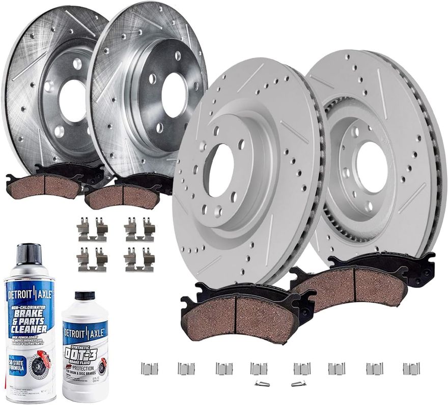 Main Image - Front Rear Rotors Brakes Pads