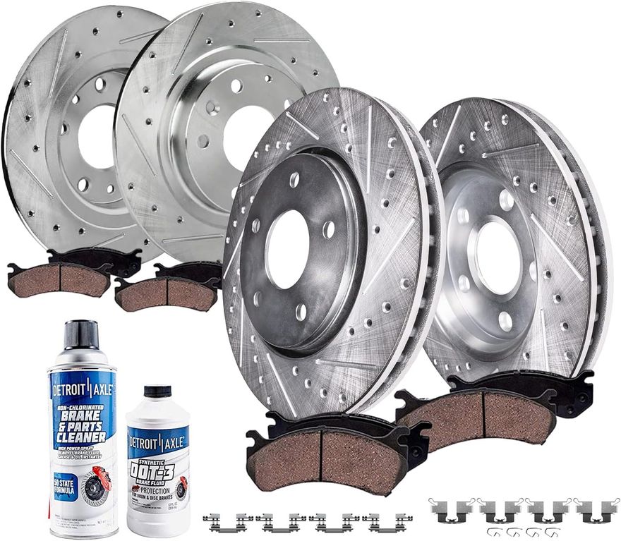 Main Image - Front Rear Rotors Brakes Pads