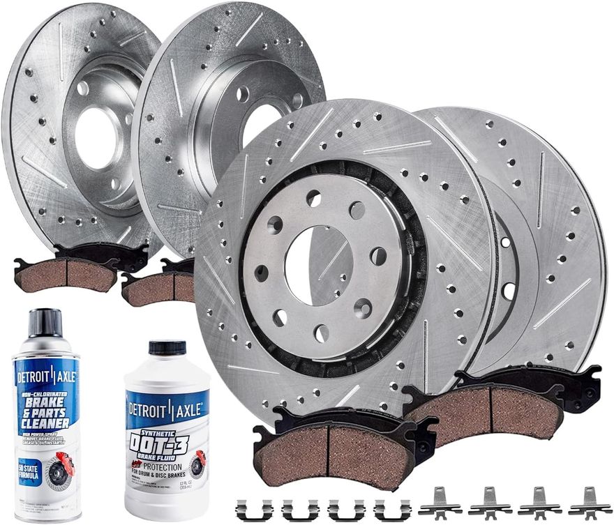 Main Image - Front Rear Rotors Brake Pads Kit