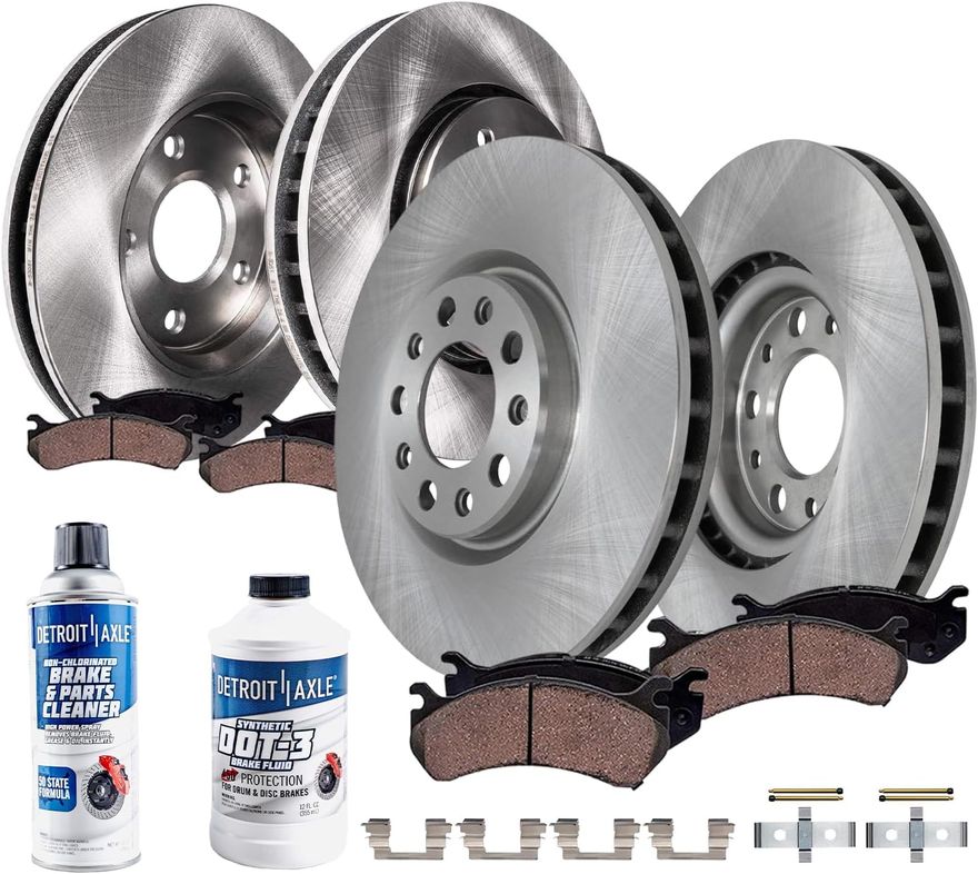 Main Image - Front Rear Rotors Brake Pads Kit