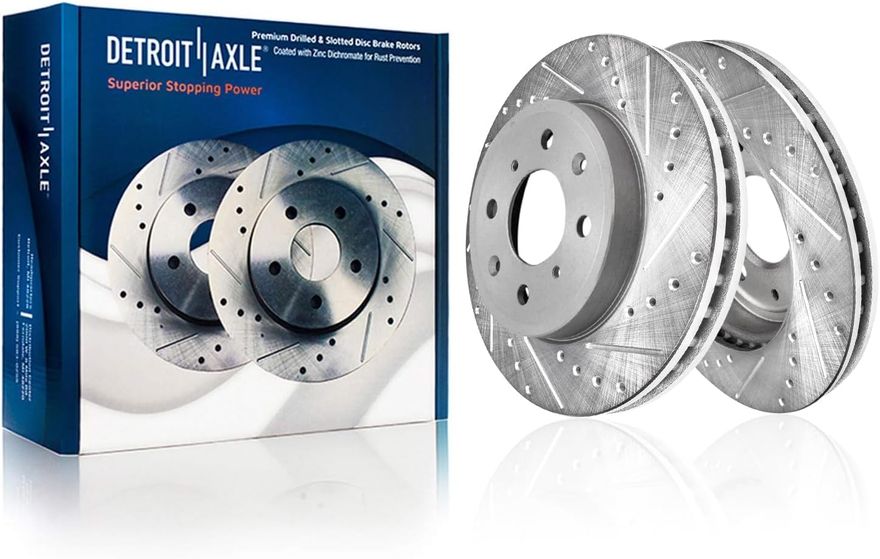 Front Drilled Brake Rotor - S-800092 x2