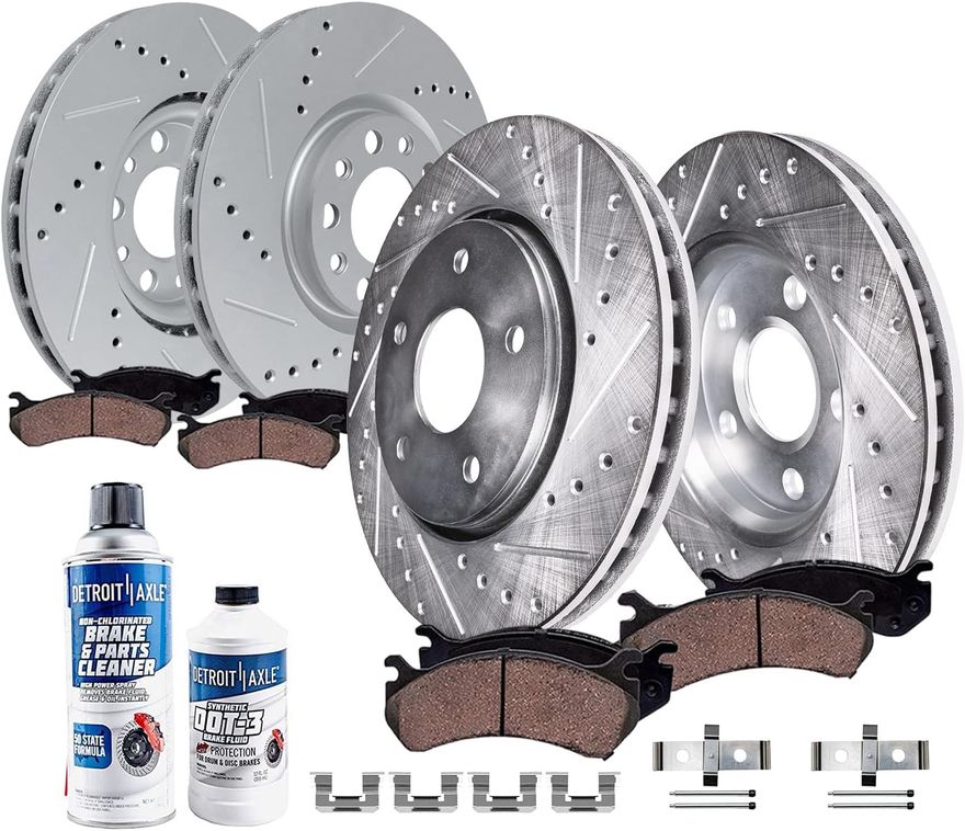 Main Image - Front Rear Rotors Brake Pads Kit